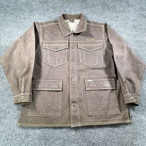 VTG DISS JEANS Jacket Men's L Brown Oversize‎ Baggy Denim Hip Hop Streetwear 90s